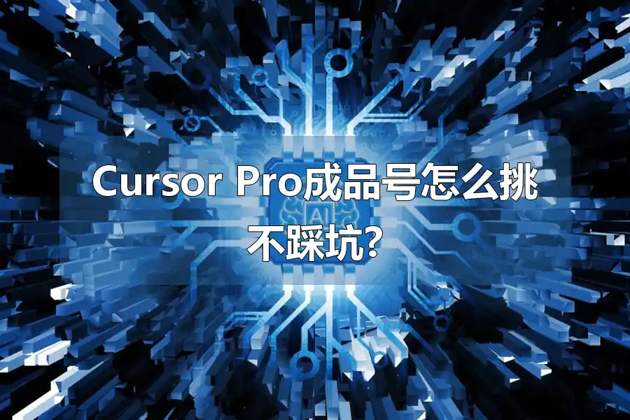 Cursor Pro成品号怎么挑不踩坑?